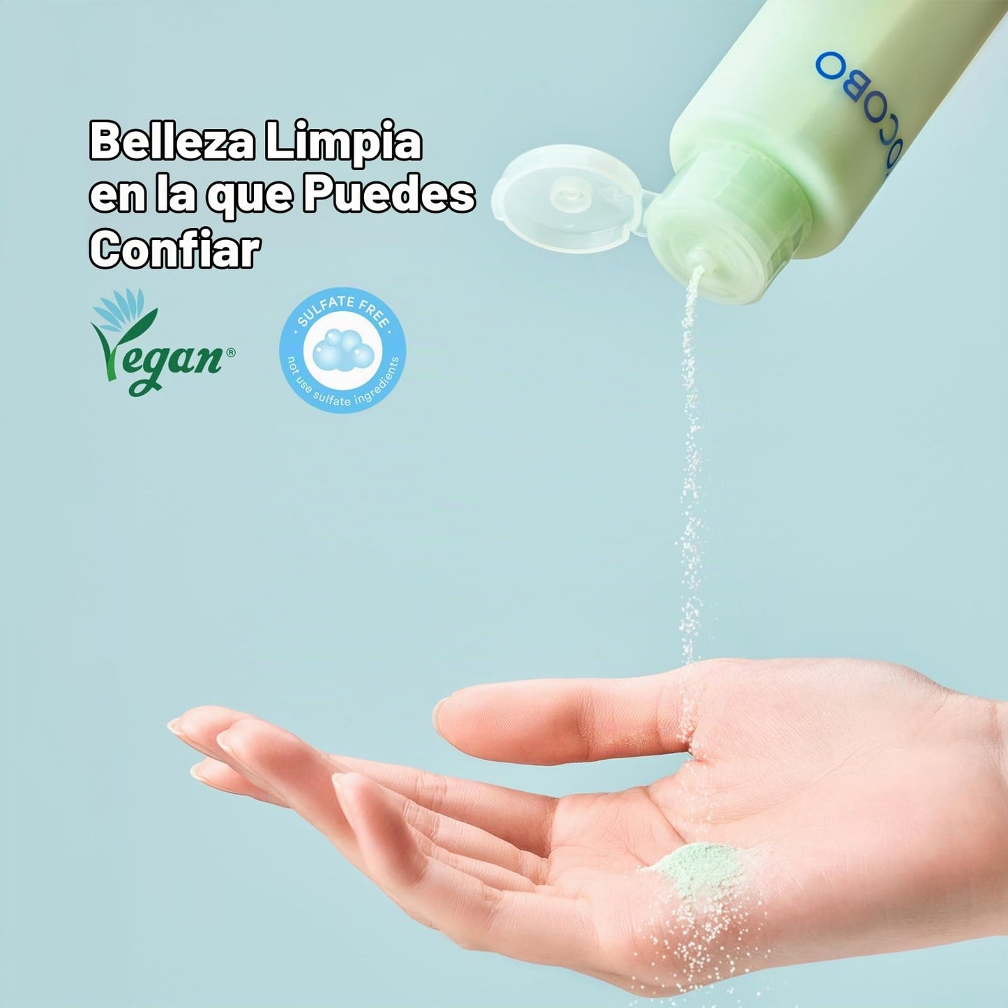 TOCOBO Cica Calming Powder Wash 50 g Limpiador Facial en Polvo Calmante y Exfoliante Suave