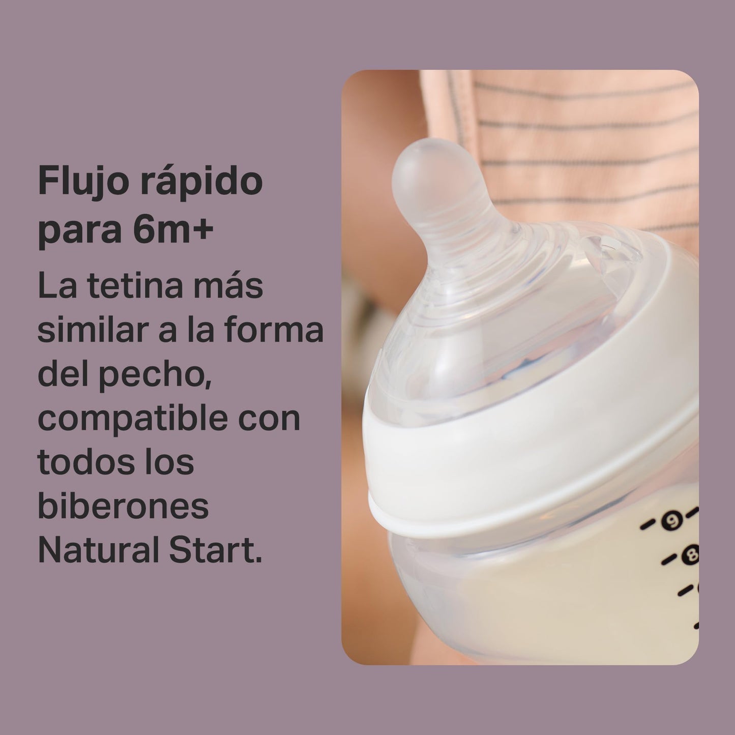 Reemplazo de Tetina Tommee Tippee Added Cereal Y Cortada Similar a una Mama para Más de 6 Meses