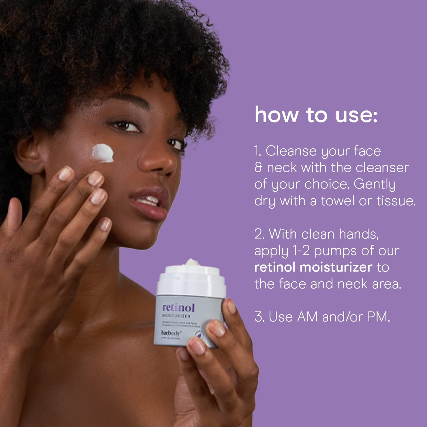 Baebody - Crema Hidratante con Retinol para Rostro y Ojos - 50 ml