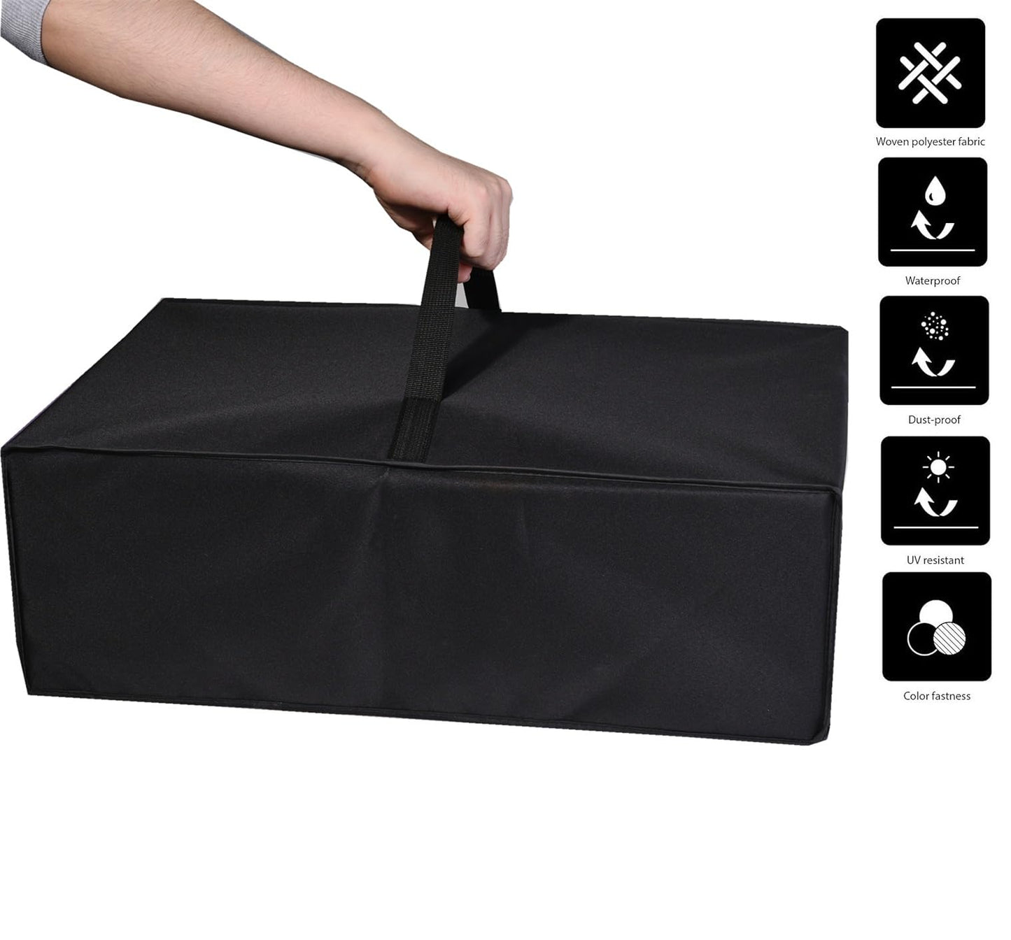 Cubierta resistente al calor impermeable a prueba de polvo para horno tostador negro de 4 rebanadas TO1303SB/TO1313SBD/Proctor Silex 31122 y otros modelos