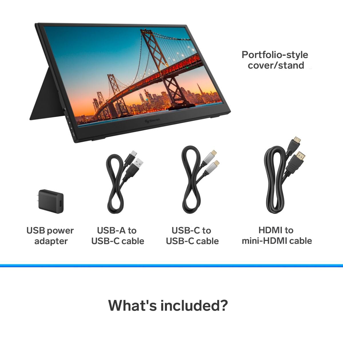 Monitor Portátil STEREN HDR 15.6 Pulgadas para Laptop