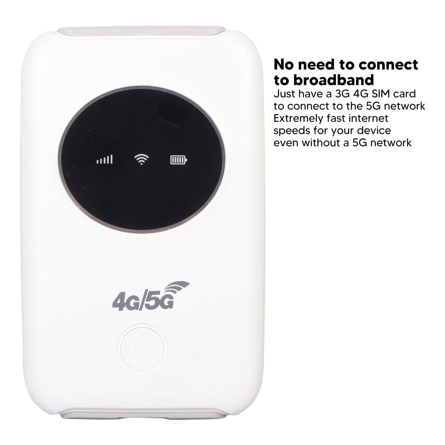 LUCKDANO Módem WiFi USB 4G LTE 300Mbps Desbloqueado 5G WiFi Ranura para Tarjeta SIM Enrutador WiFi Portátil Inalámbrico Integrado de 3200MAh