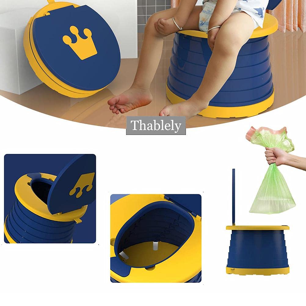 Inodoro Portátil Enfudid Blanco Plegable para Entrenamiento de Orinal para Niños