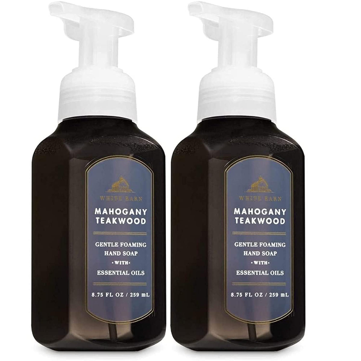 Bath & Body Works - Jabón de manos de espuma suave en madera de teca de caoba (2 unidades)