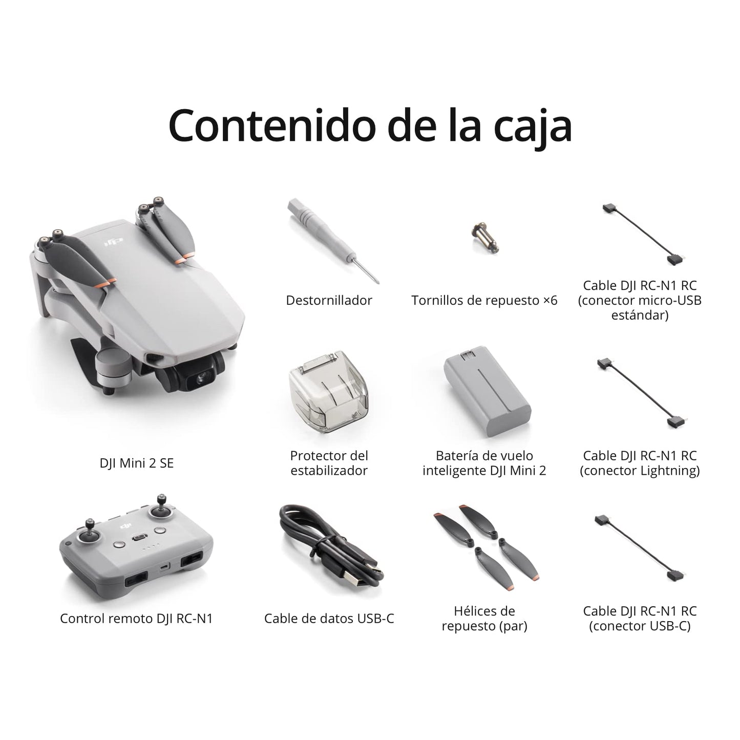 DJI Mini 2 SE, dron mini con cámara ligero y plegable con vídeo 2.7K, modos inteligentes, transmisión de vídeo a 10 km, 31 minutos de vuelo, menos de 249 g, fácil de usar, fotos callejeras y de viajes