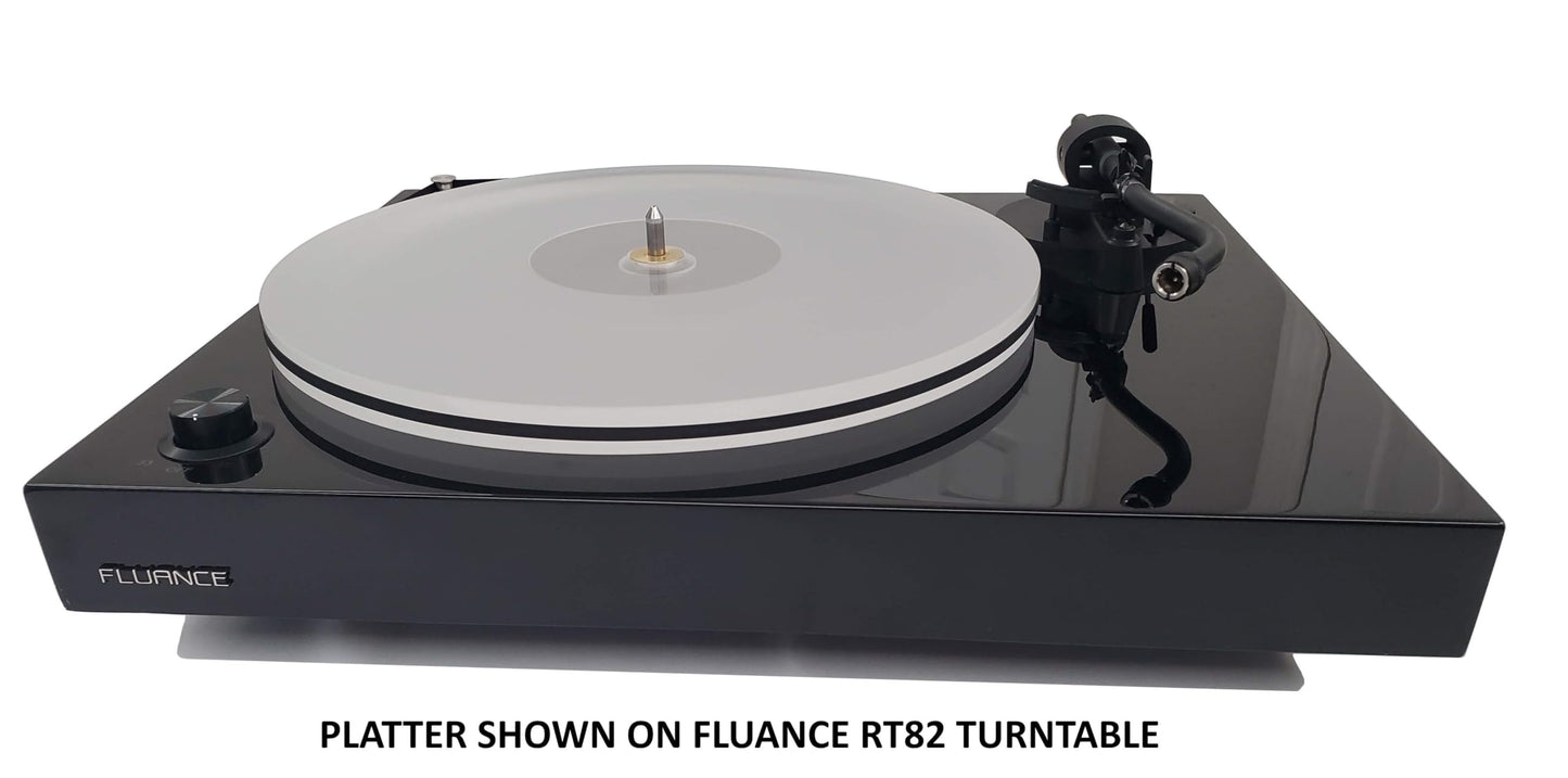 SupremeTech - Actualización de plato acrílico compatible con placas giratorias de referencia Fluance (RT82/RT83/RT84/RT85)