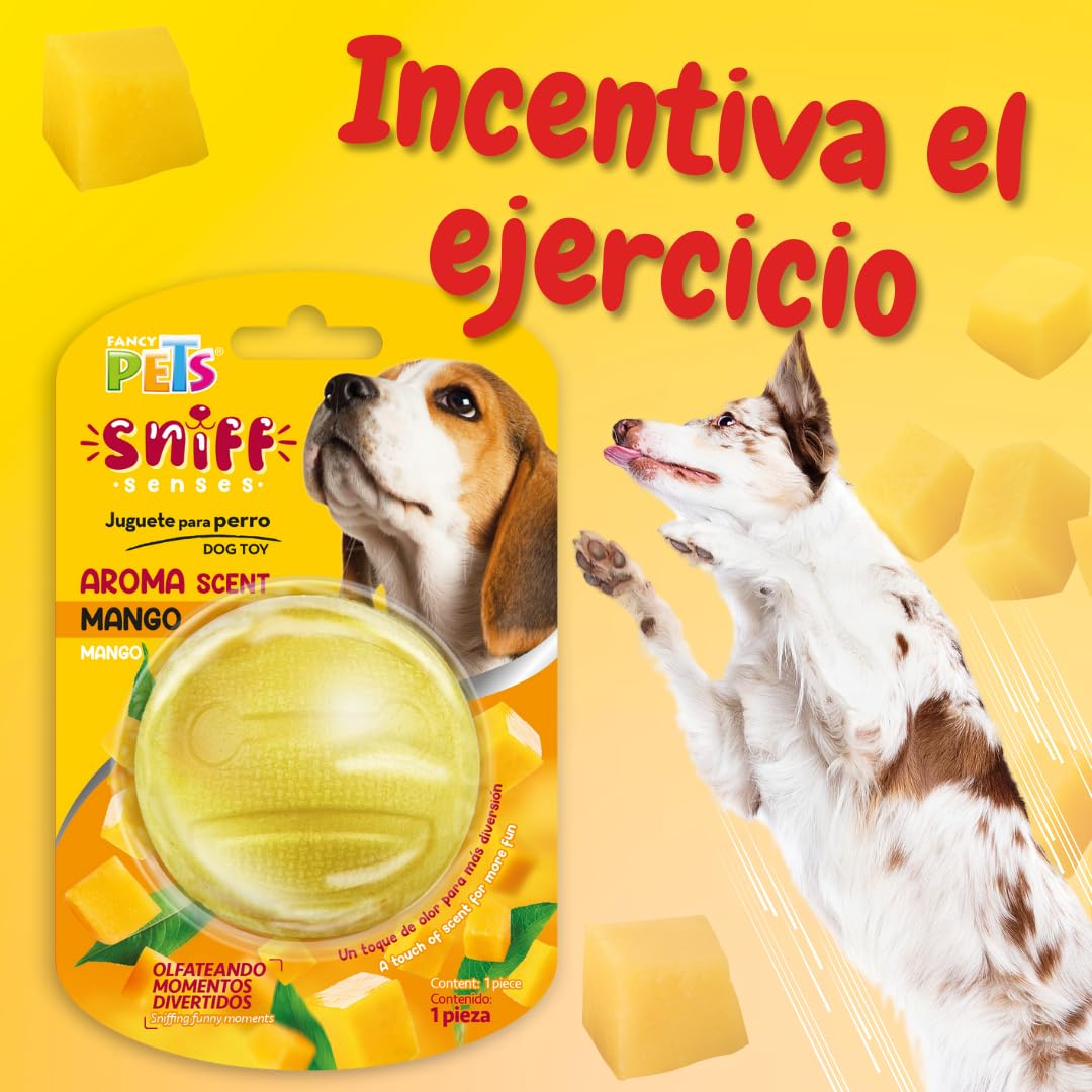 Fancy Pets Pelota Sniff con Aroma A Mango para Perro