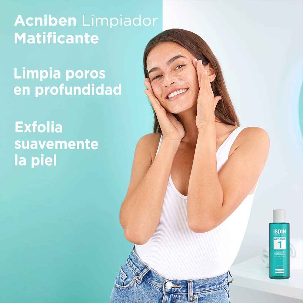 ISDIN Acniben Gel Limpiador - 200ml, 1 unidad, 1