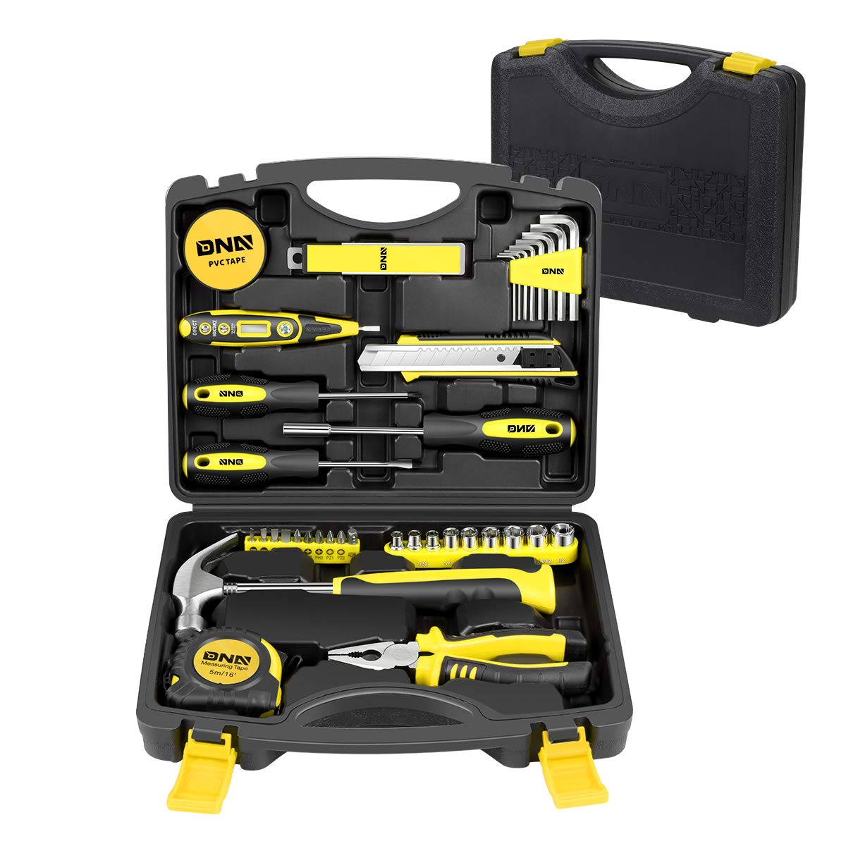 DNA MOTORING Juego de 46 piezas de herramientas para el hogar (TOOLS-00012)