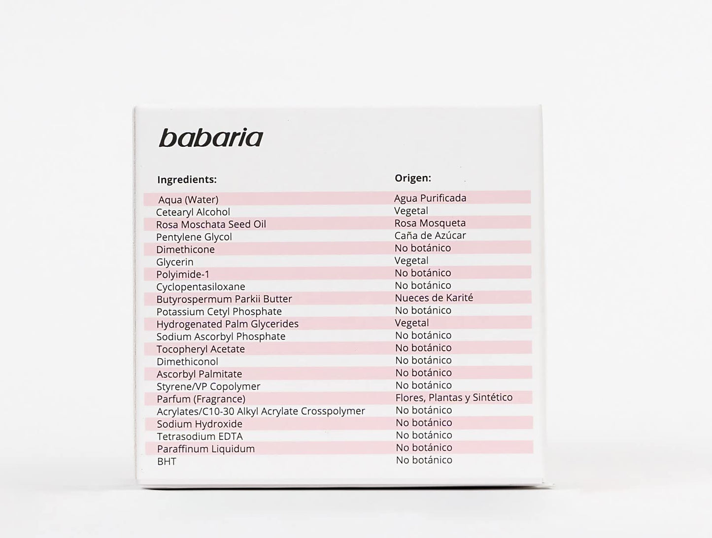 Babaria Face Cream Anti Wrinkle Rose hip Oil 50ml by Babaria