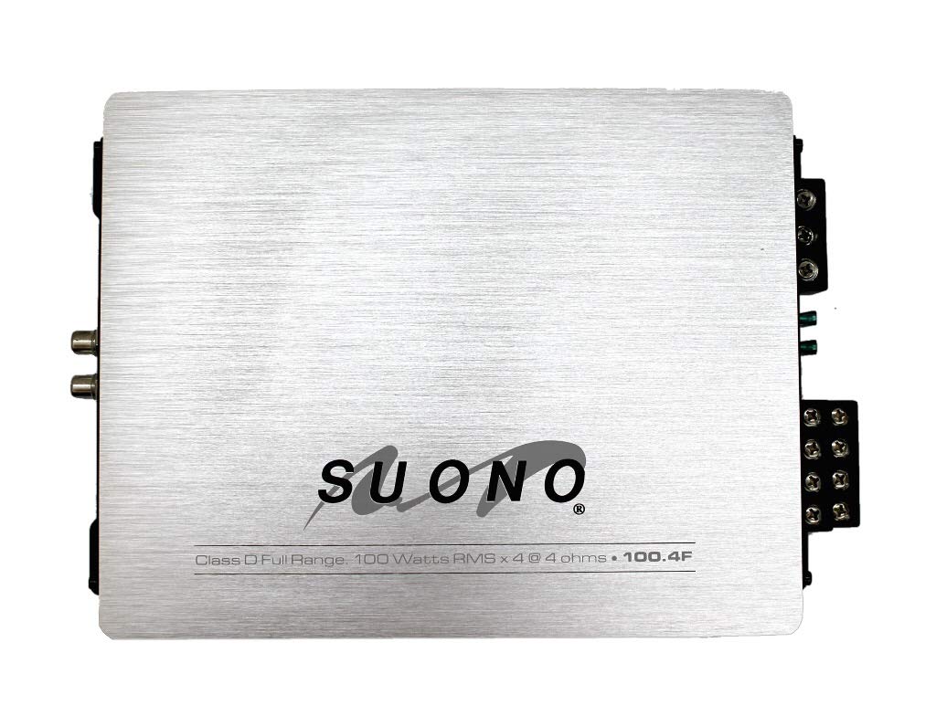Amplificador para Auto Suono Clase D 4 Canales 100 Watts RMS Rango Completo