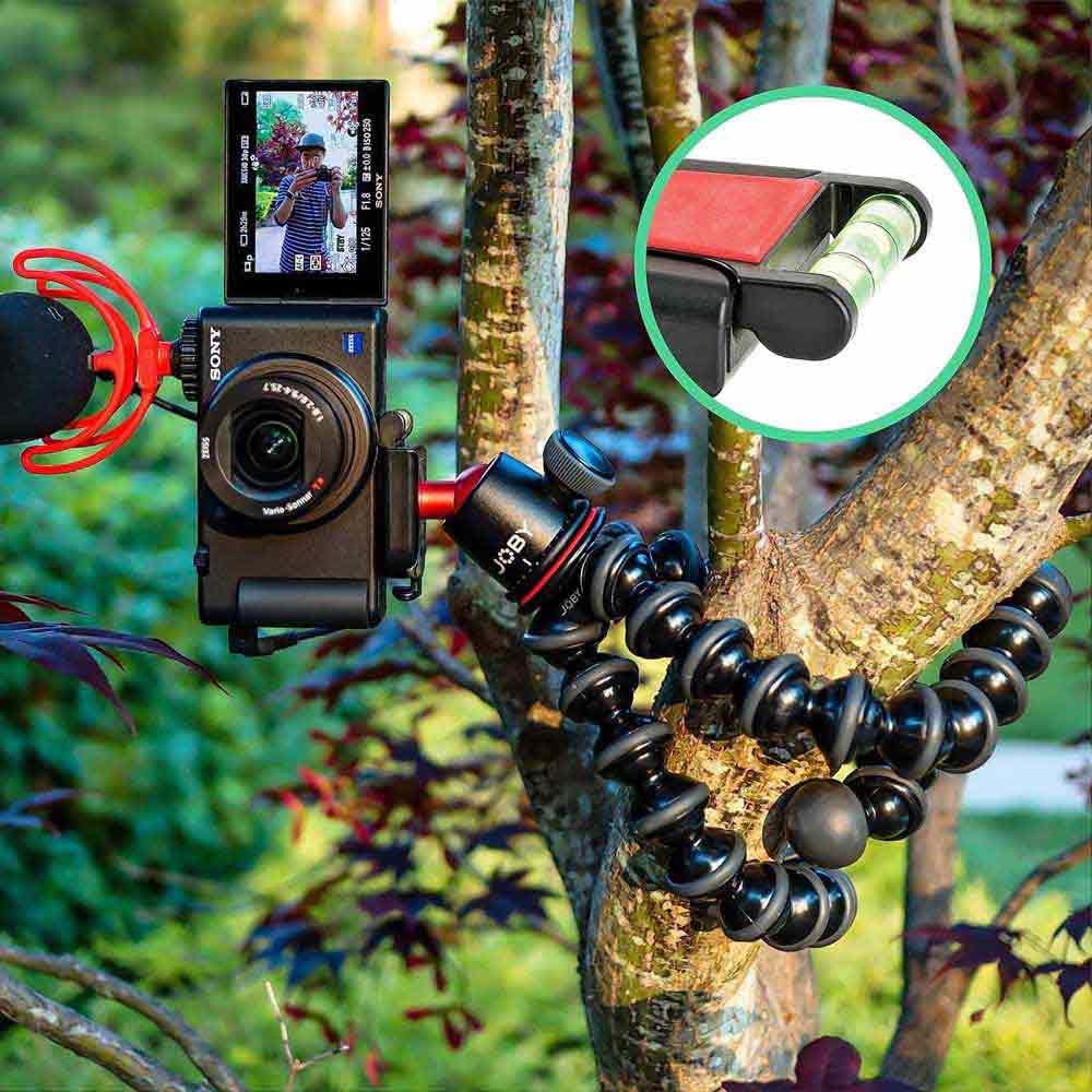 JOBY GorillaPod 3K, trípode compacto 3K soporte y cabeza de bola 3K para cámaras compactas, kit de trípode, trípode de viaje para cámaras, soporta dispositivos de hasta 3 kg, JB91507-BWW, fabricado en