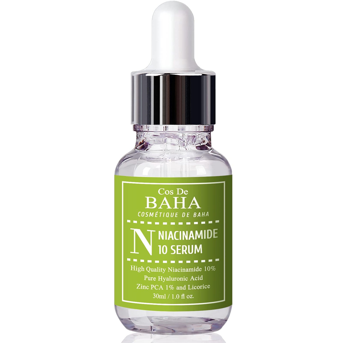 Cos De BAHA 10% Niacinamide Serum 1oz with Zinc 1% & Hyaluronic Acid & Allantoin for Facial - Dark Spot Corrector for Face + Pore Reducer Fade Cream +