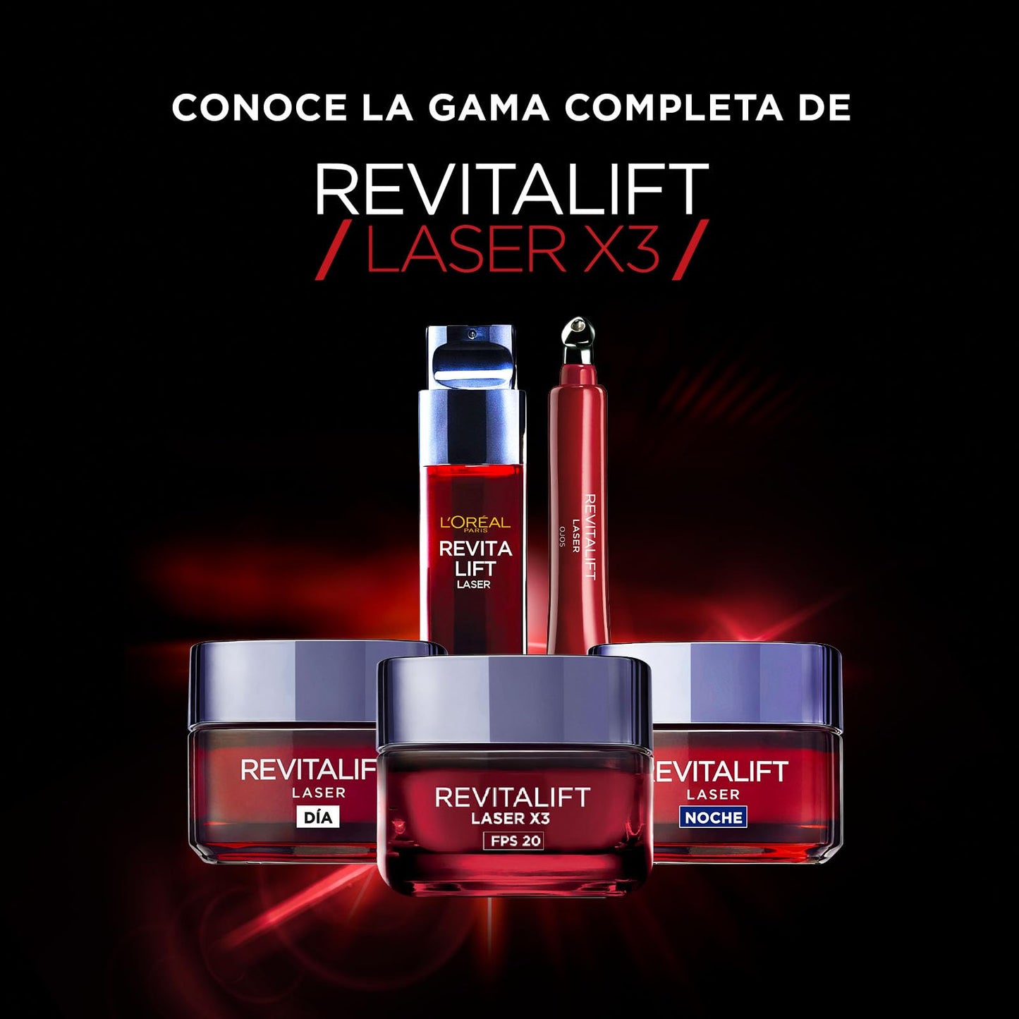 L'Oréal Paris Crema de Día Revitalift Láser X3, 50ml