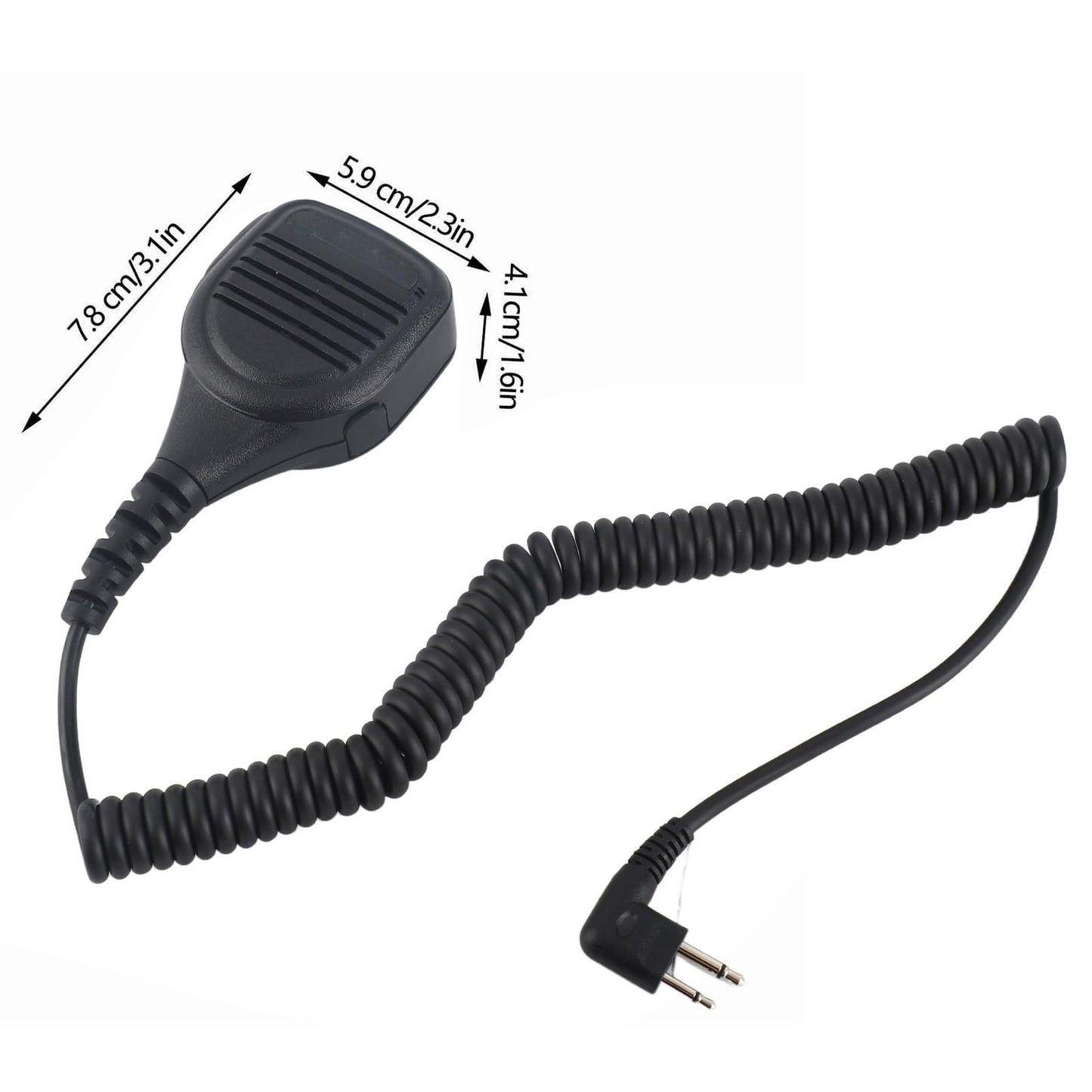 Fosa Micrófono de Mano portátil con micrófono de Mano con Clip de cinturón de Acero para GP88S, GP2000, GP88, GP3688, etc.