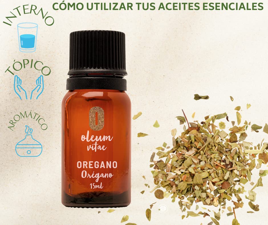 Aceite Esencial OLEUM VITAE Orégano 100% Puro y Orgánico 15ml