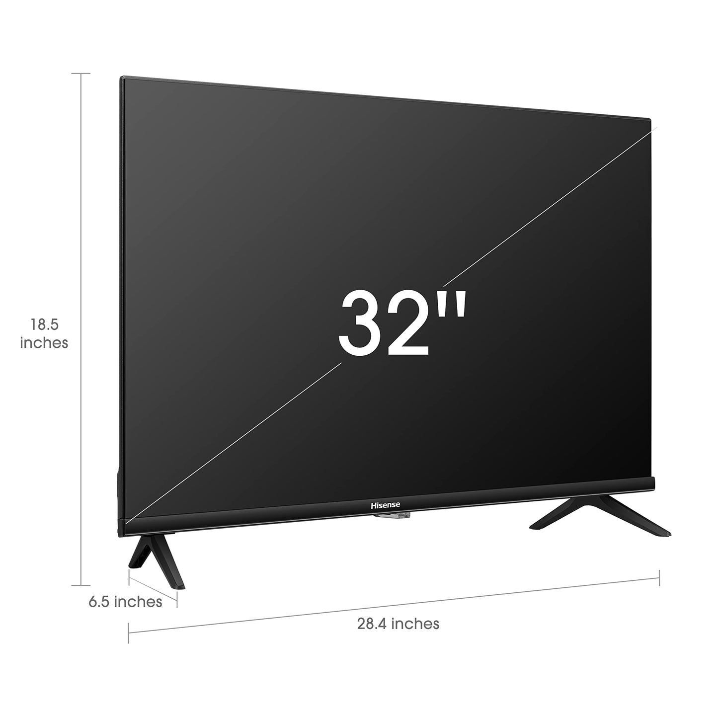 Hisense Serie A4 32 Pulgadas FHD 1080p Smart TV Android con DTS Virtual X, Modos de Juego y Deportes, Chromecast Integrado, compatibilidad con Alexa (32A4FH, Modelo 2022), Negro