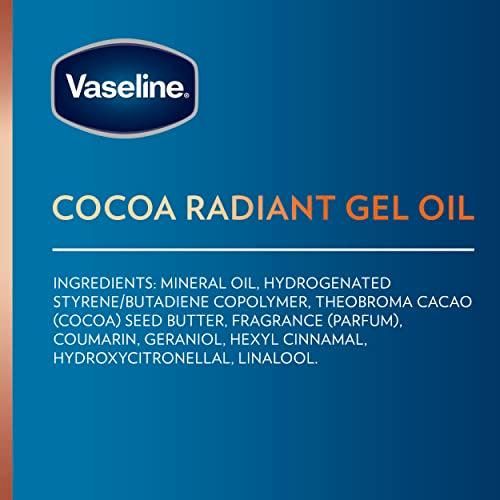 Vaseline Intensive Care Body Gel Oil Cocoa Radiant 6.8 oz, Pack of 3