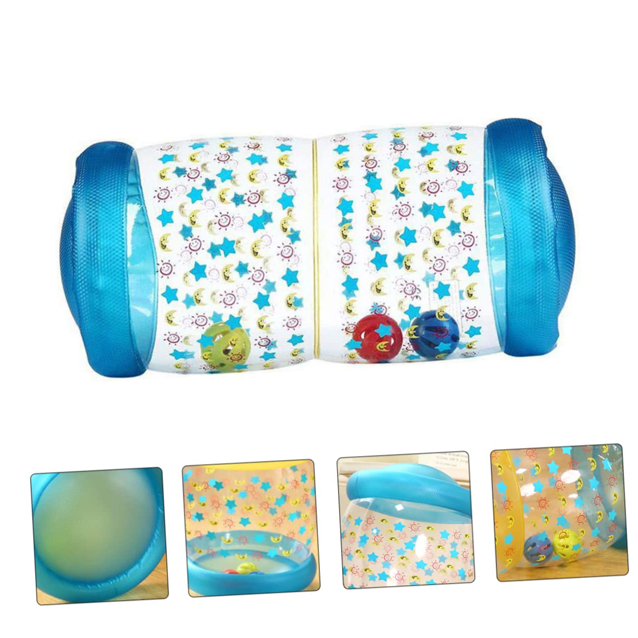 Hohopeti Juguete Inflable De Gateo Rodillo De Gateo Juguete para Ejercitar Músculos