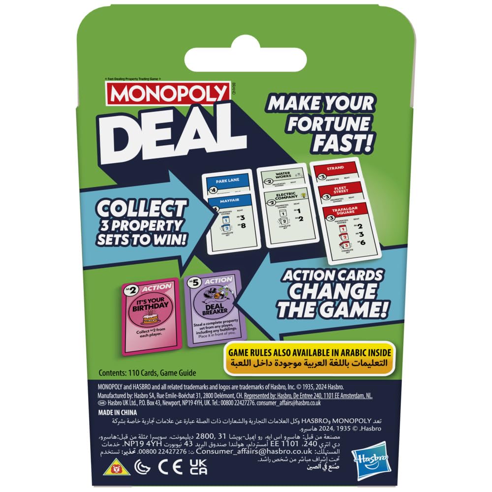 MONOPOLY Deal - Juego de Cartas
