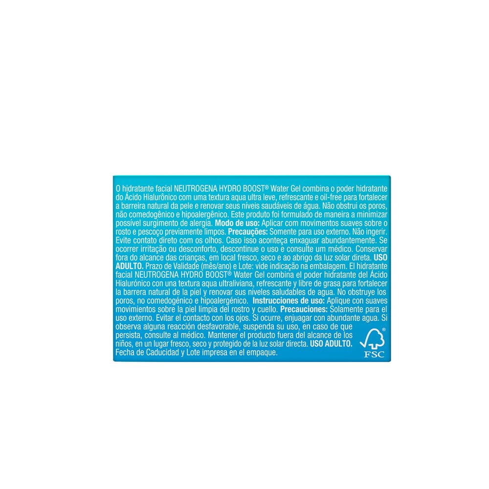 Refill Crema Hidratante Facial Neutrogena Hydro Boost Ácido Hilaurónico 50 g