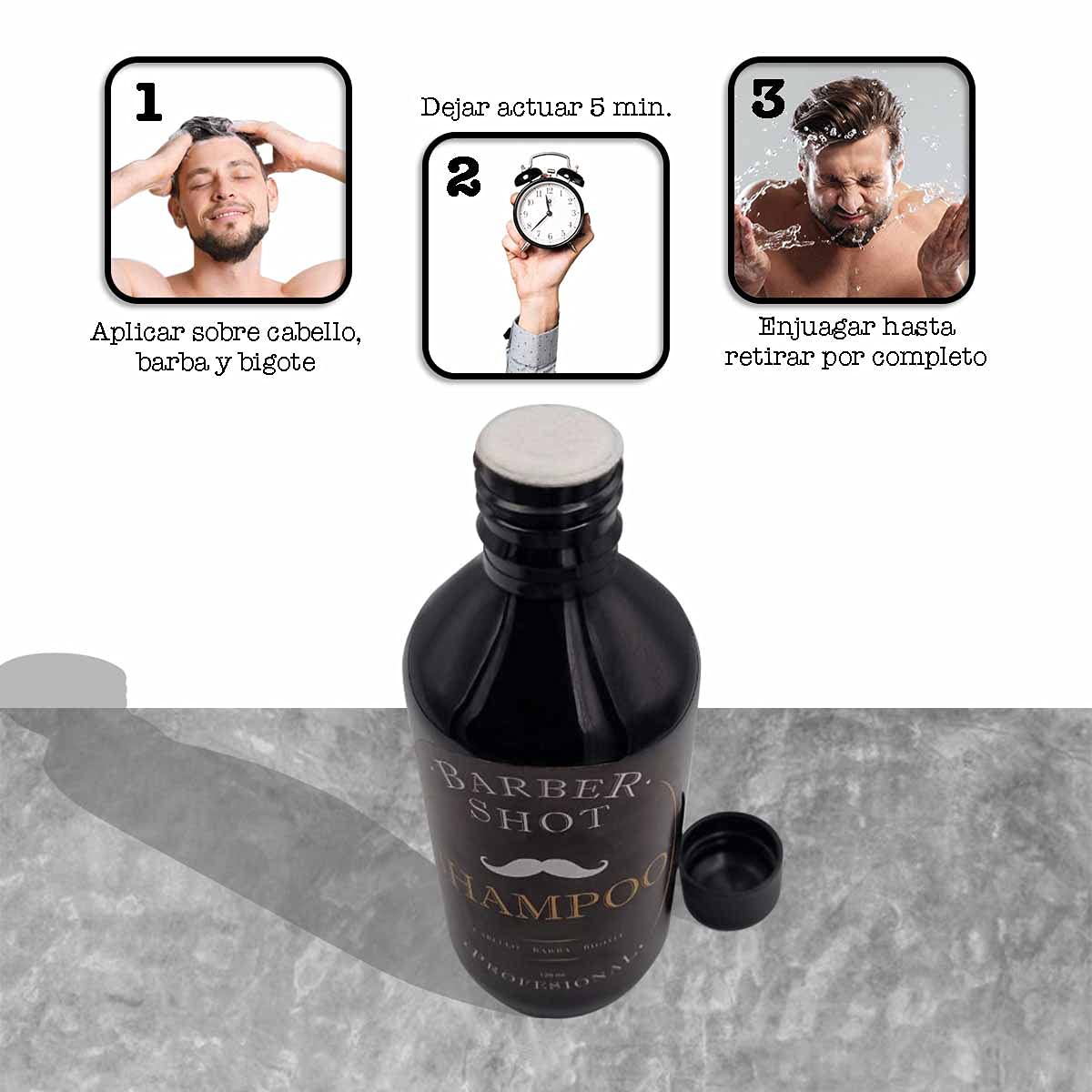 Shampoo de Crecimiento Bergamota con Cola de Caballo y Romero para Hombre y Mujer