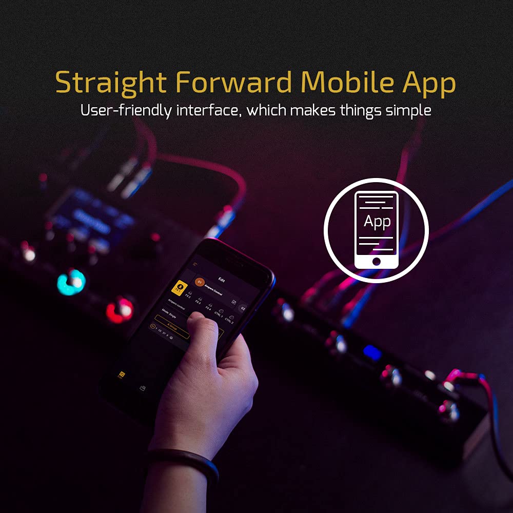 HOTONE MIDI pedal de control de pie Bluetooth Ampero Control de 4 botones