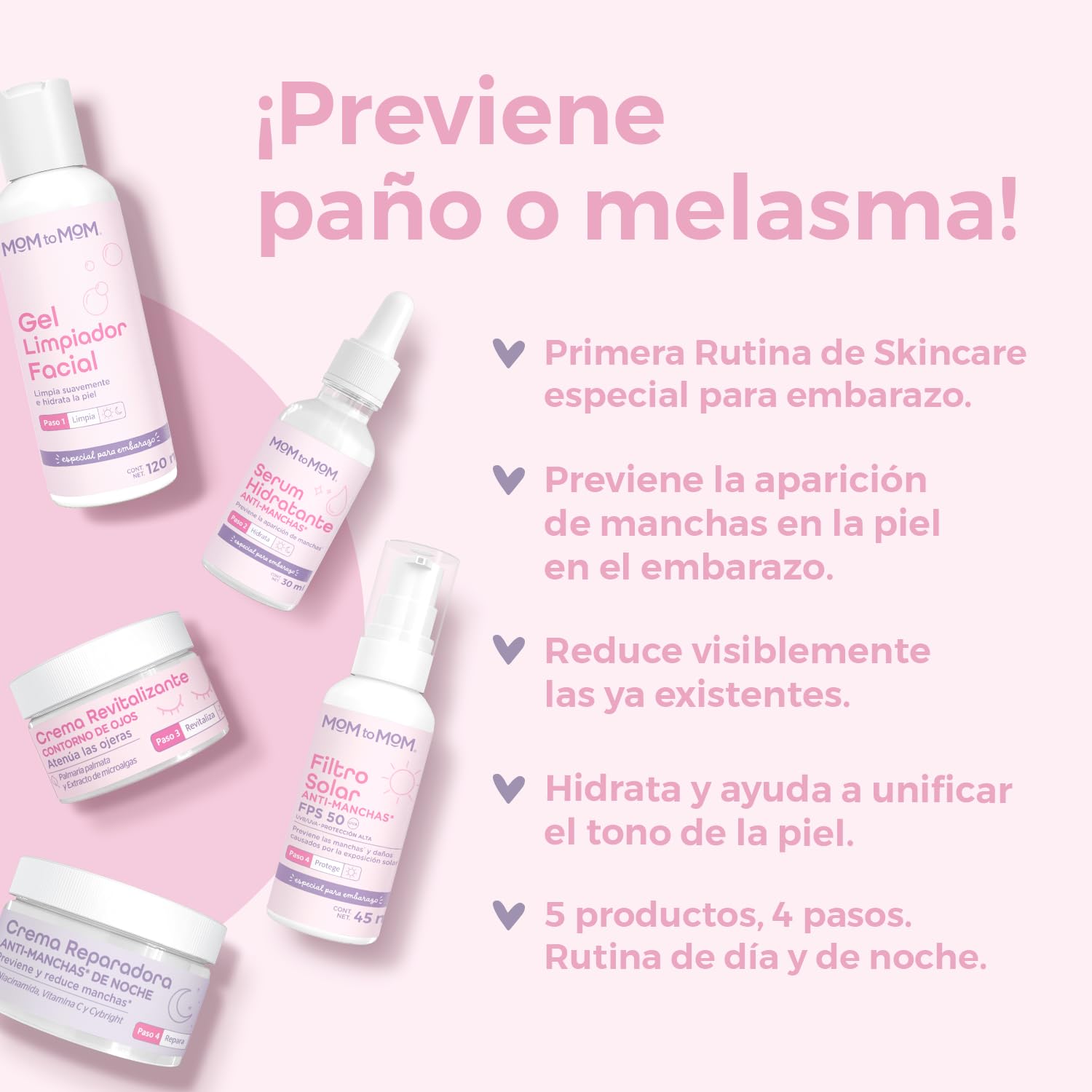 MOM to MOM Kit Rutina Facial Anti-manchas para el Embarazo