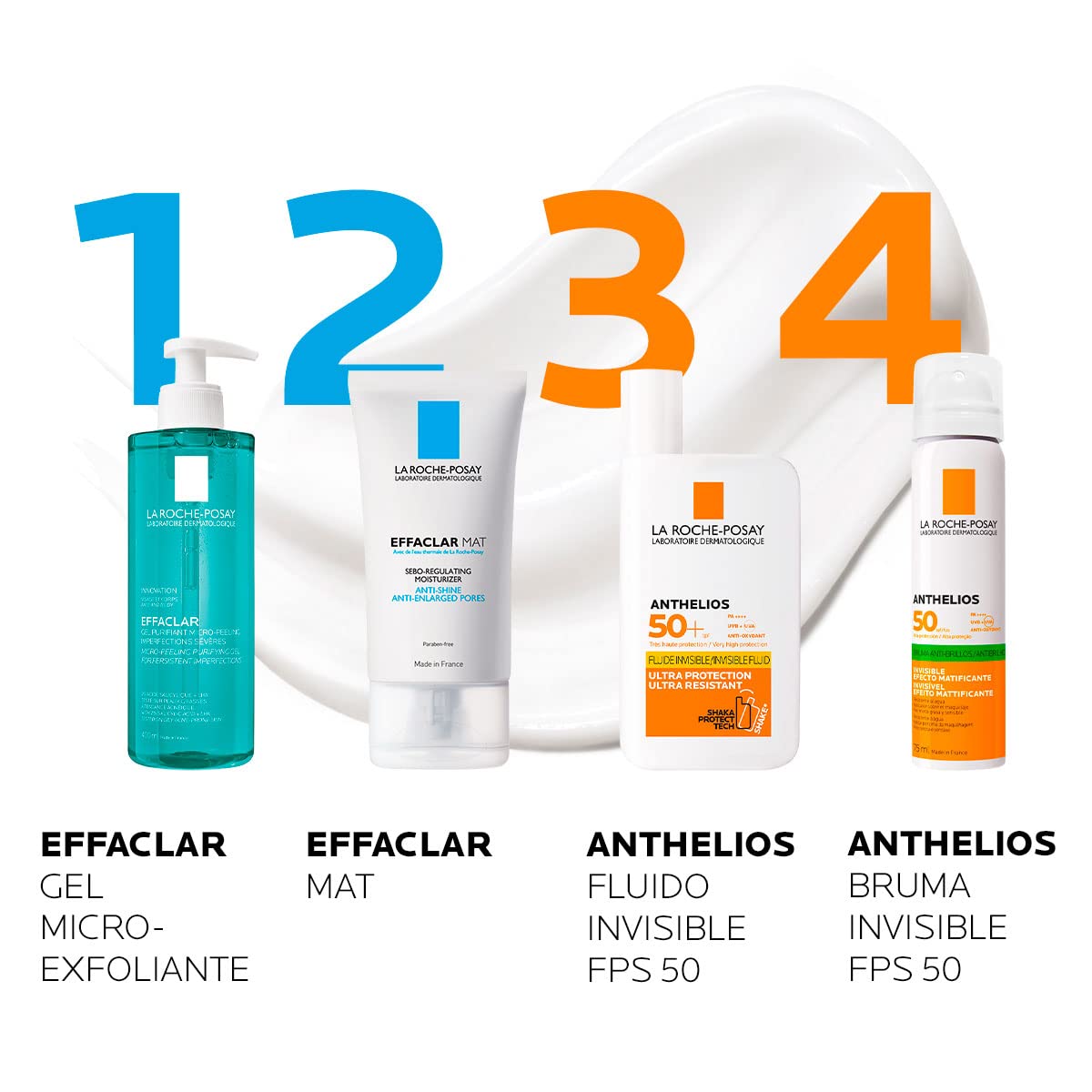 La Roche Posay Anthelios Bruma Invisible Ultraligera FPS 50+ Protector Solar Facial Spray, 75ml