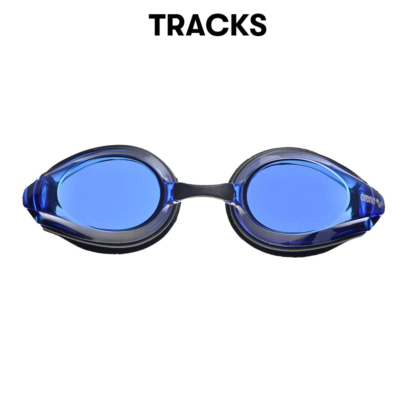 Arena Goggles Natación Tracks única, Negro/ Azul
