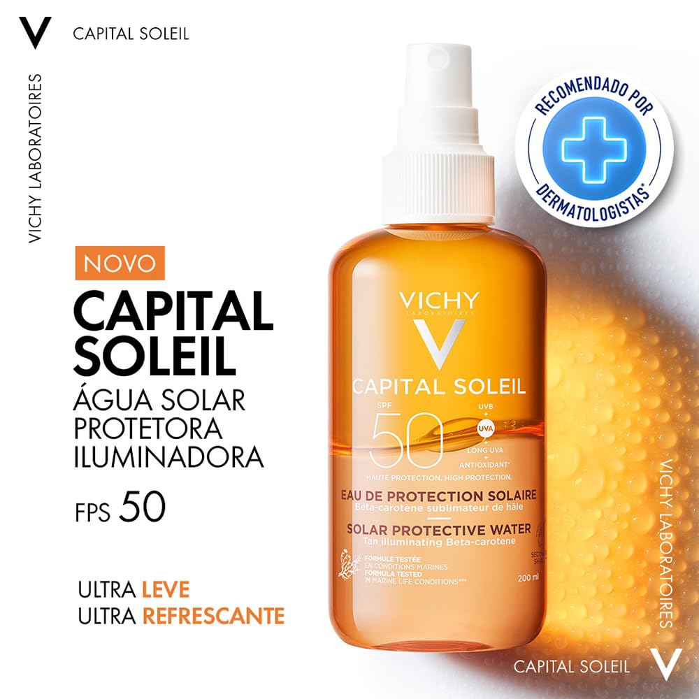 Agua Solar Bronceadora Vichy FPS 50 200ml