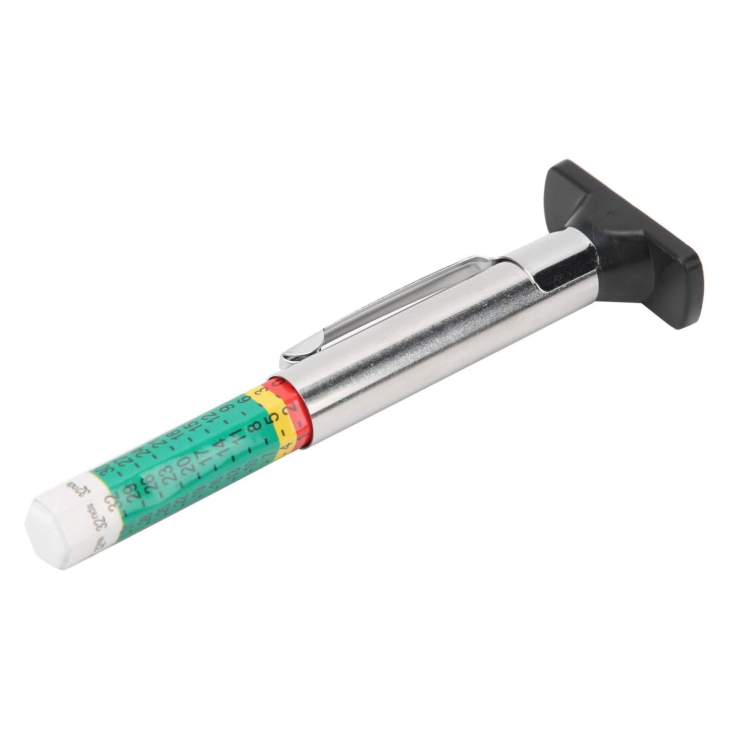 Calibrador de Llantas,Medidor de profundidad de neumáticos,Medidor de profundidad de la banda de rodadura del neumático de coche, herramienta de medición portátil Universal de 0 a 25mm
