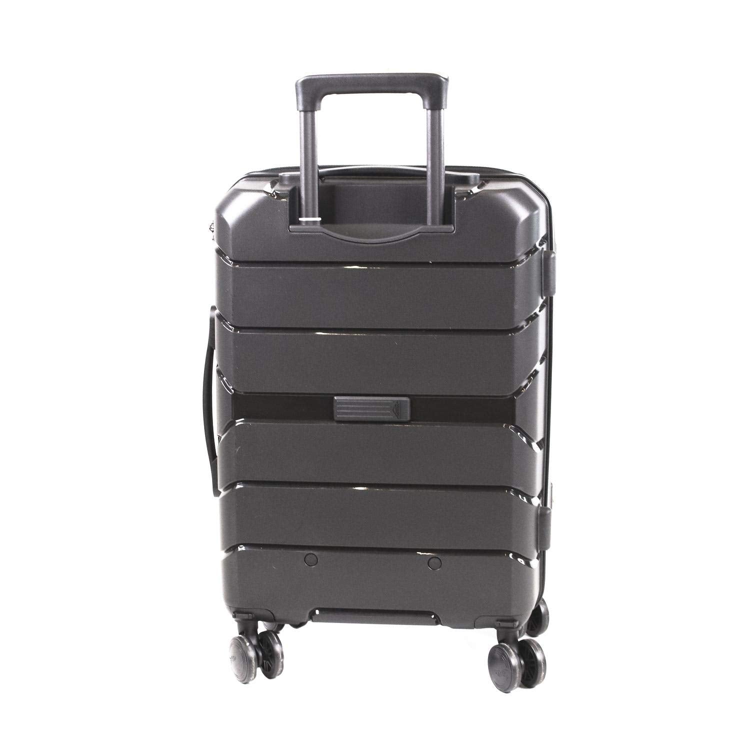 Maleta De Cabina MIGUEL PETACAS Negro Amplio Compartimento Candado Combinación 20 Pulgadas