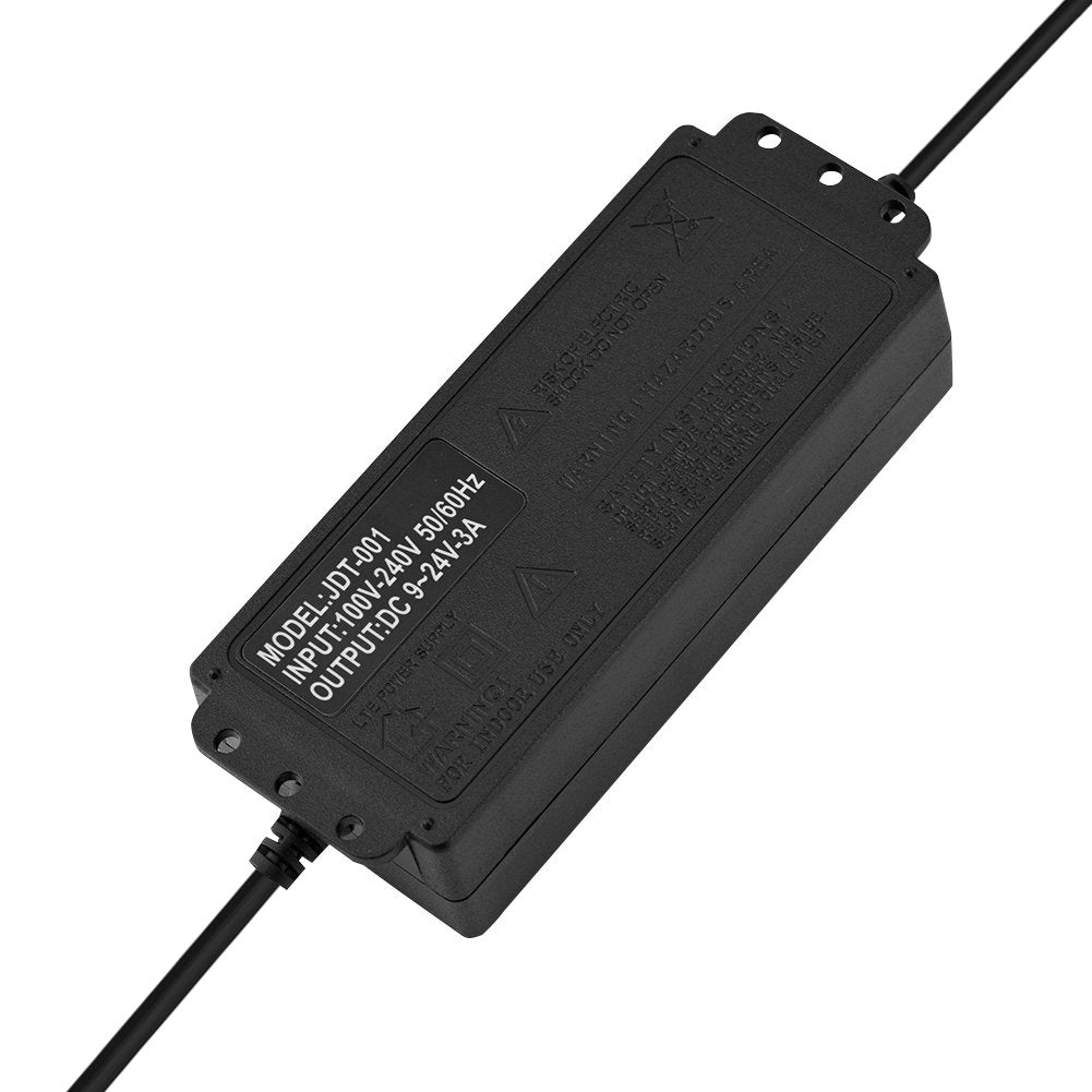 Adaptador de Corriente Ajustable con Pantalla LED Anti-interferencia 9-24V AC/DC