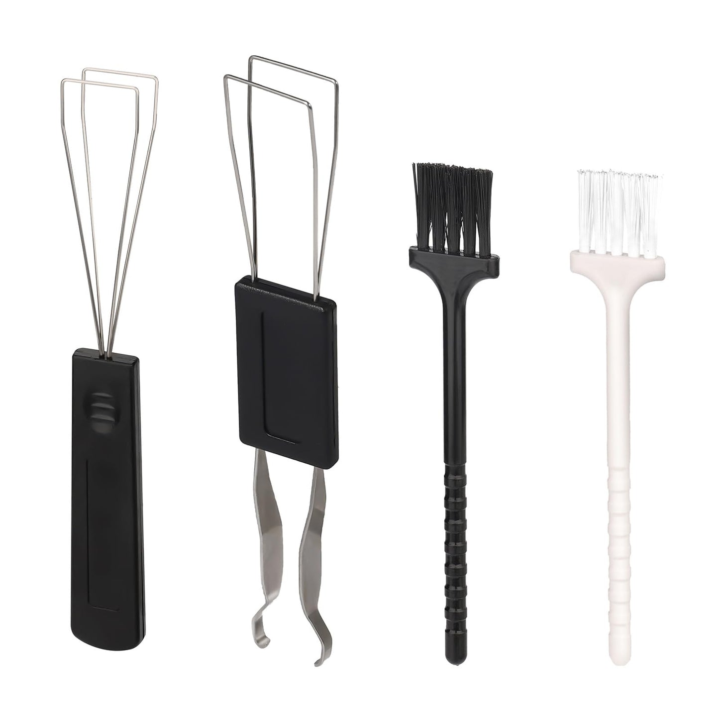 OSALOLO 8 Piezas Extractor De Teclas Extractor De Teclas de Metal Acero Inoxidable Removedor De Teclado con Cepillo para Teclado Herramienta Imprescindible para Teclado y Limpieza del Hogar, Negro