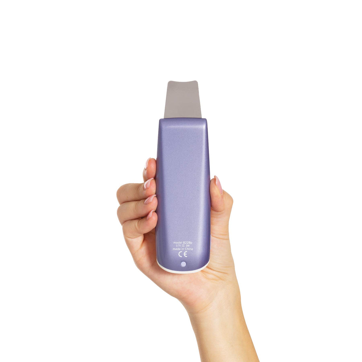 Plum Beauty Espátula facial ultrasónica, exfoliante facial, limpiador de poros, herramienta de cuidado de la piel, recargable con cable USB