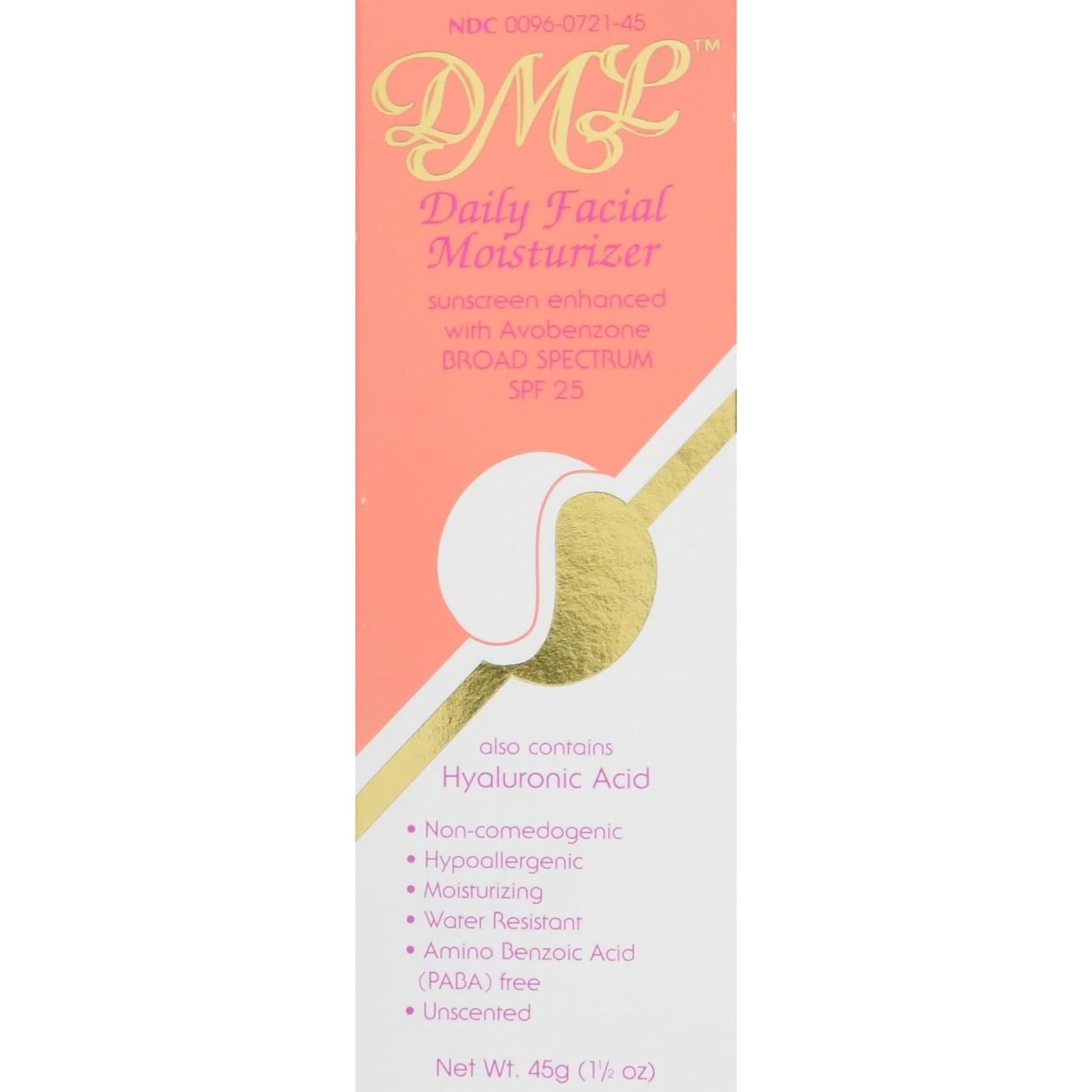 DML Daily Facial Moisturizer SPF 25 1.5 oz Pack of 4 by DML