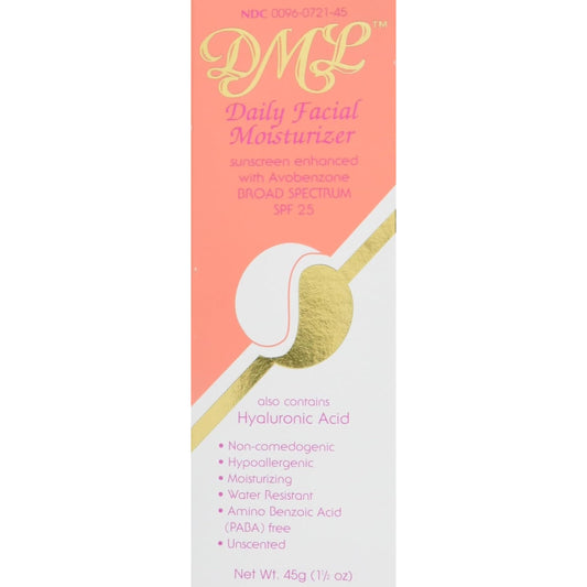 DML Daily Facial Moisturizer SPF 25 1.5 oz Pack of 4 by DML