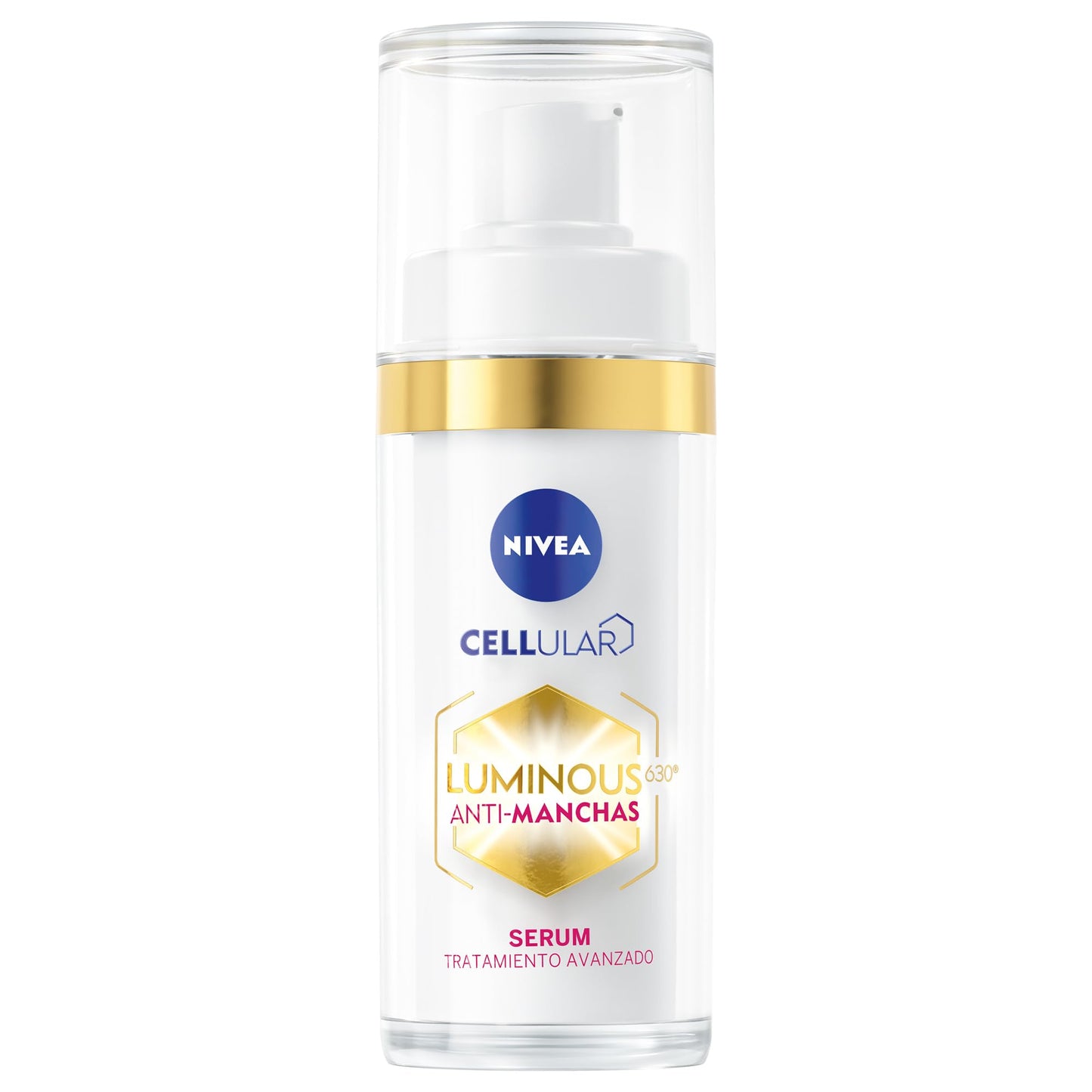 NIVEA Cellular Luminous630 Anti-Manchas Crema Reparadora de Noche Enriquecido Con Ácido Hialurónico + Cellular LUMINOUS630 Anti-manchas Suero Facial Aclarador de Piel Crema Facial