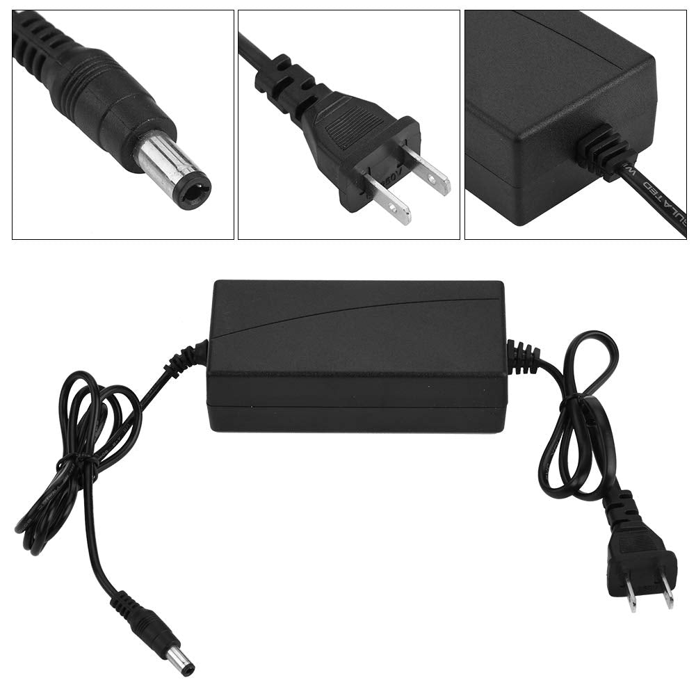 Adaptador de Alimentación de CA a DC 24V 2A Alta Eficiencia Negra para Equipos de Audio y Video Inalámbricos