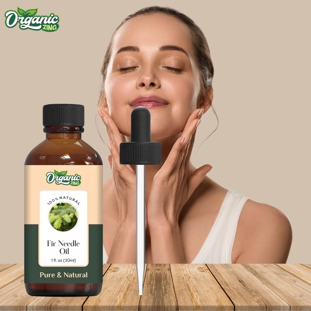 Organic Zing Fir Needle Essential Oil Pure & Natural for Skin care, Hair care, Body Care - 30ml