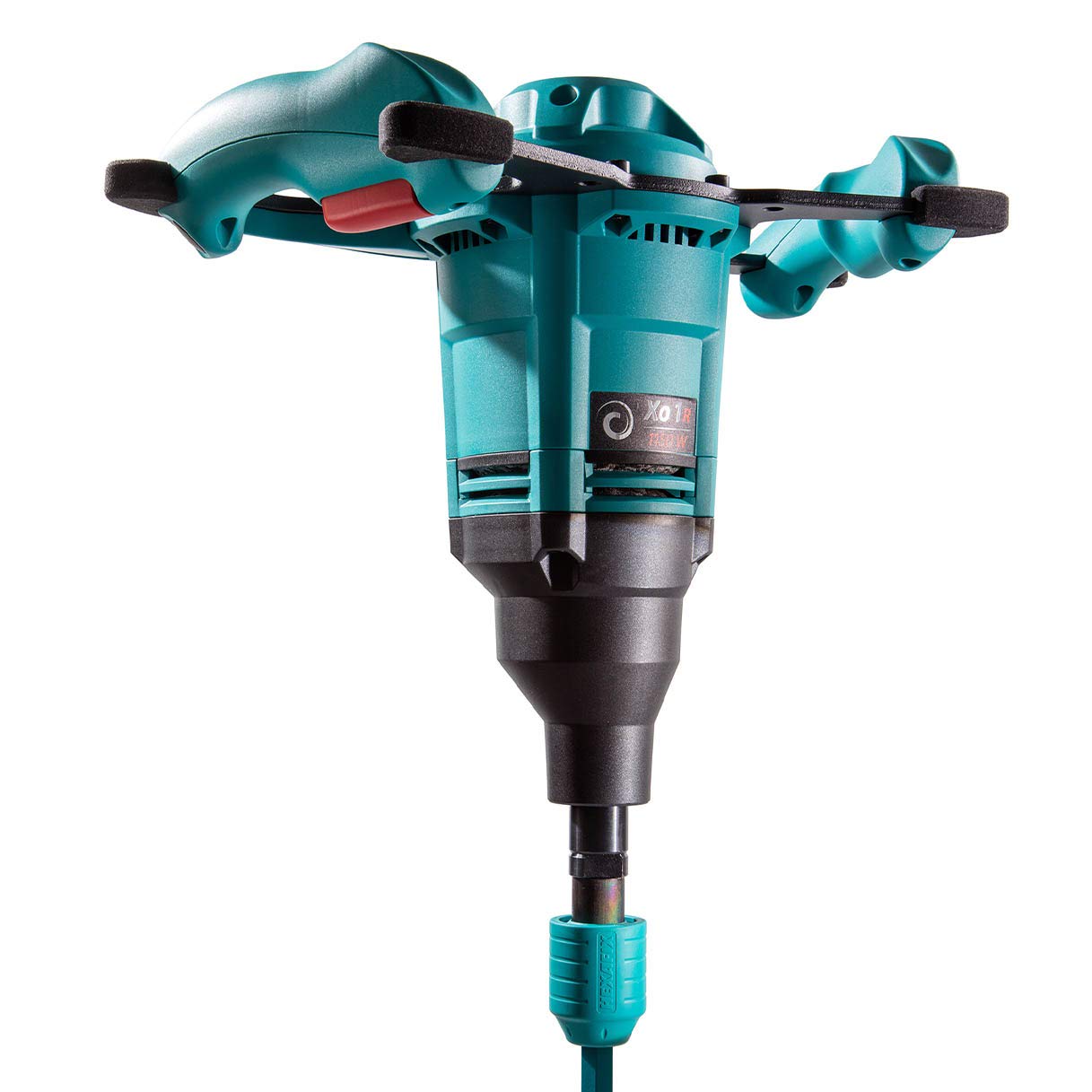 COLLOMIX - Mezclador de paletas portátil de 110 V, 1.4 HP con controles de velocidad variable y conexión de paleta HEXAFIX Xo1R