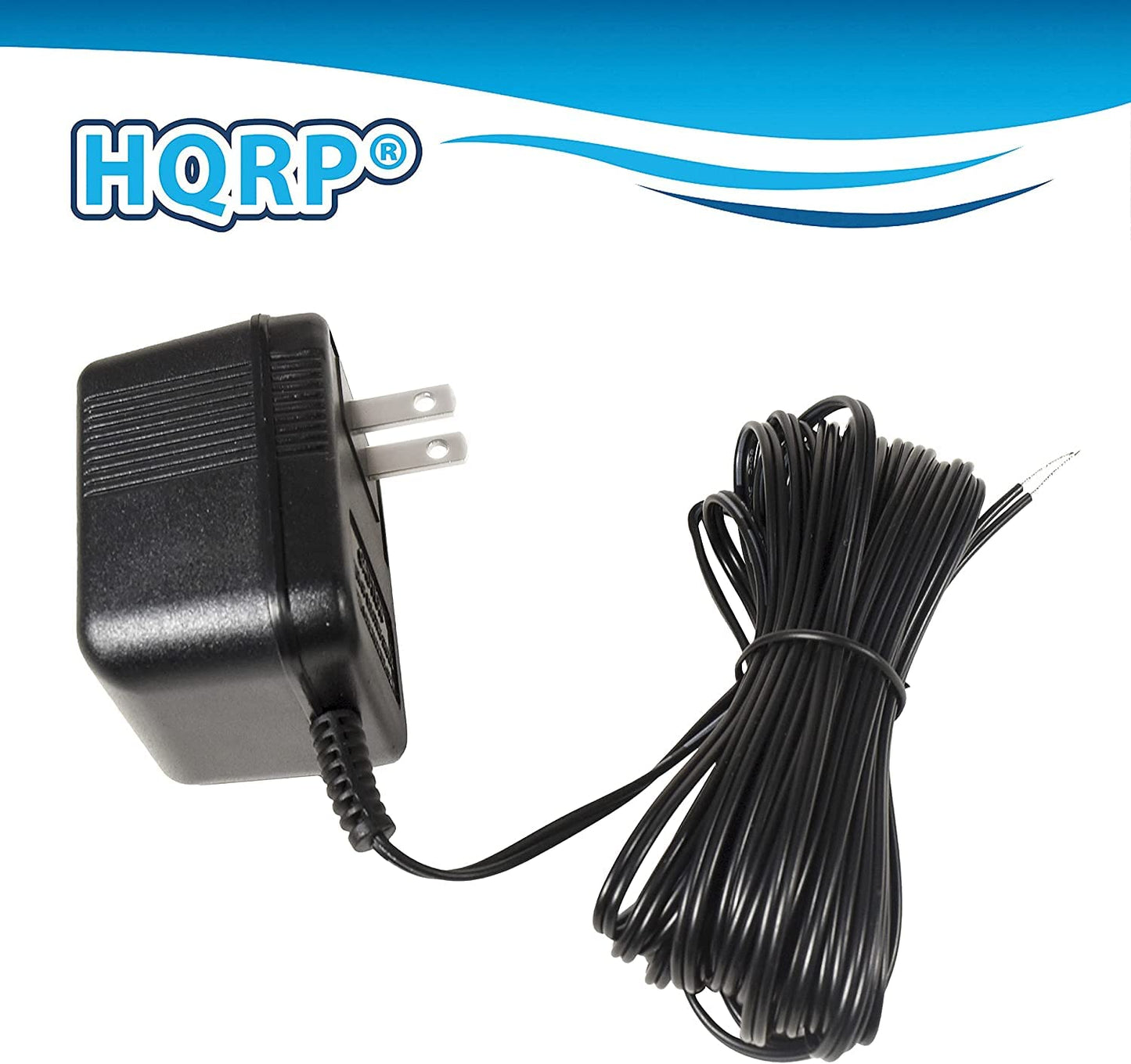 HQRP Transformador adaptador de corriente alterna de 18 voltios compatible con timbres de video inteligentes Nest Hello, Ring, Ring-2, Ring-3, Arlo, Zmodo, Eufy fuente de alimentación, cable de 20