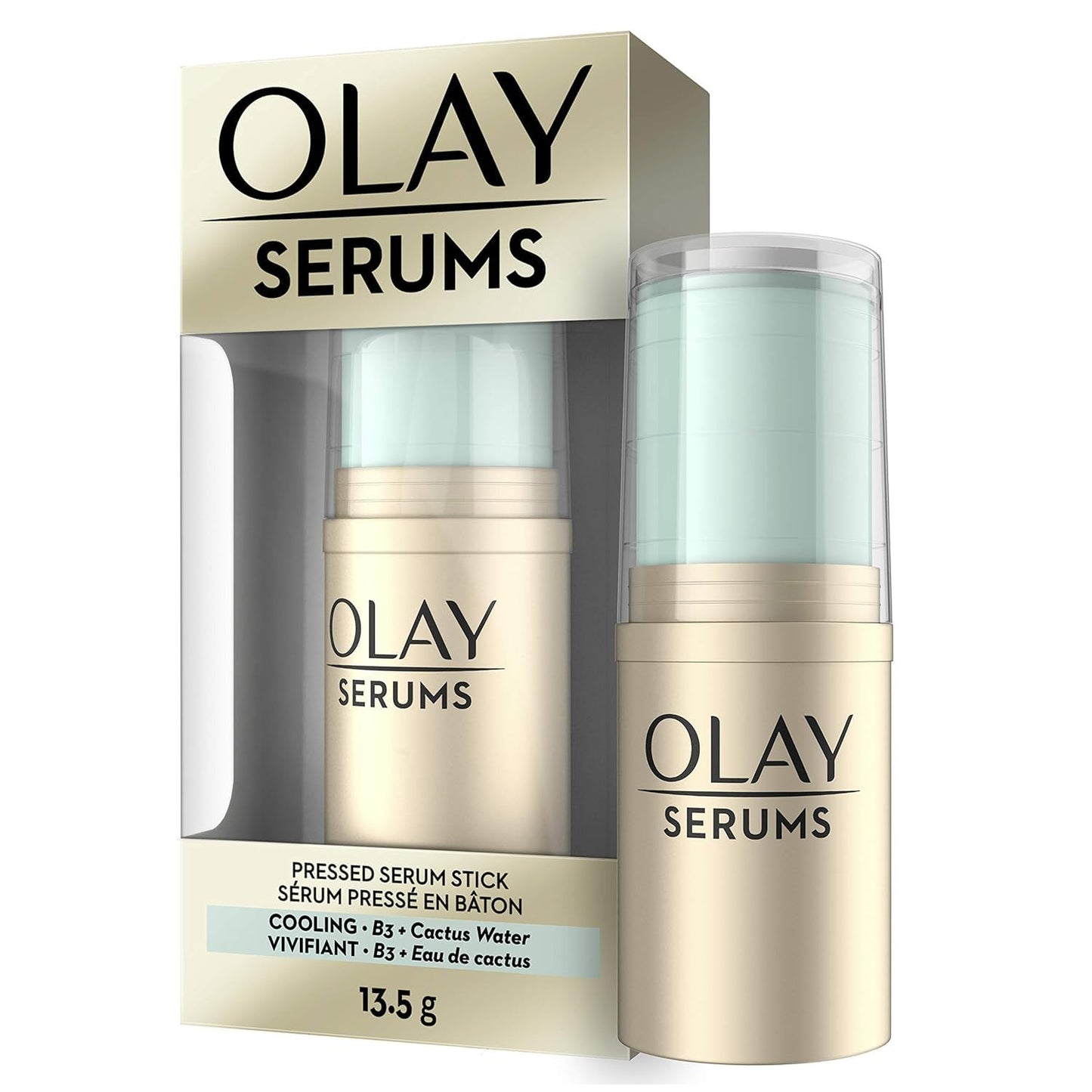 Cooling Pressed Serum Stick by Olay with Vitamin B3 & Cactus Water, .47 oz.