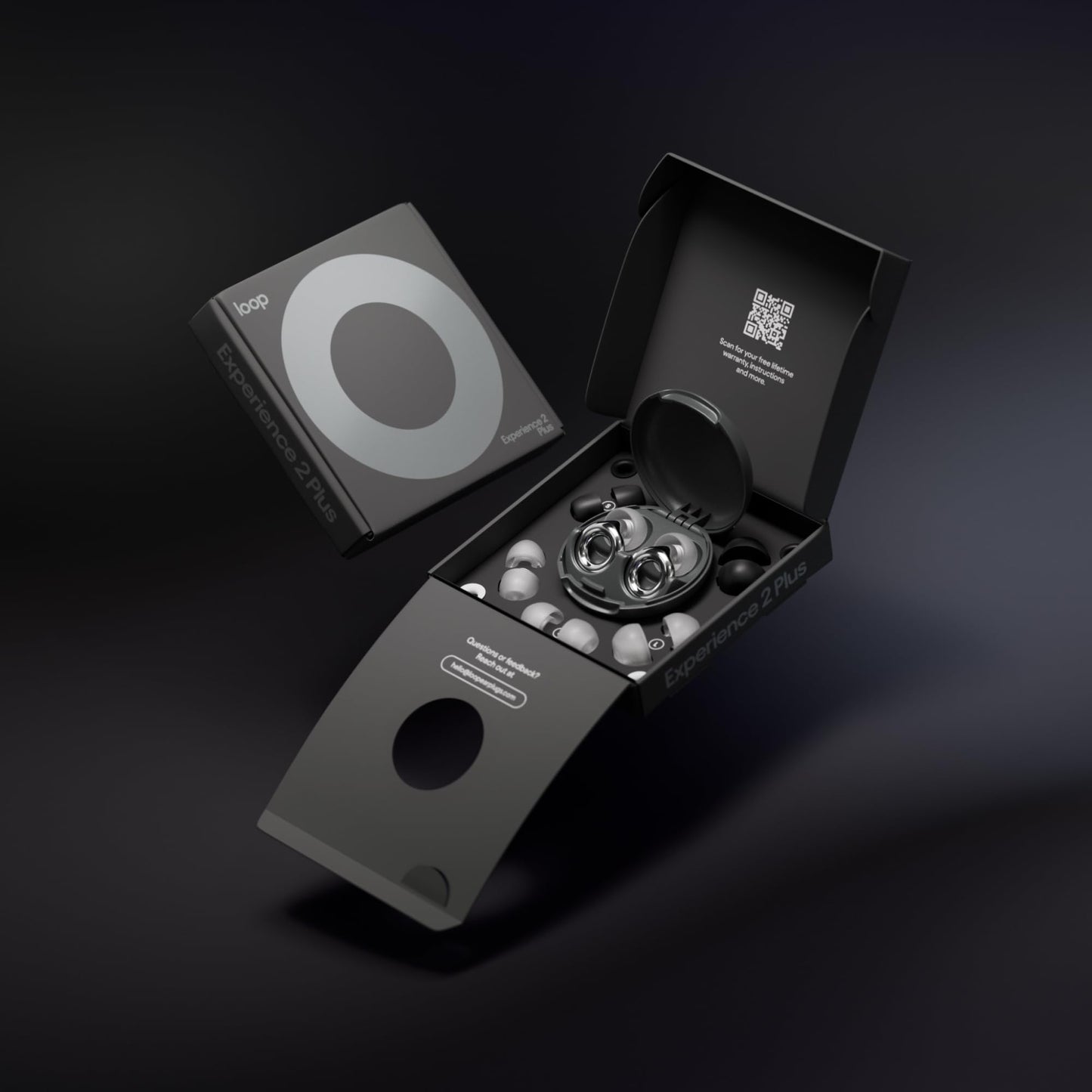 Loop Experience 2 Plus Tapones auditivos – Protección auditiva certificada para conciertos y festivales, eventos en vivo, deportes, DJ y vida nocturna – SNR 17 dB (alta fidelidad) + accesorio Mute