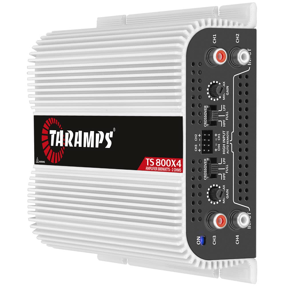 Amplificador de Sonido Taramps TS 800x4 4 Canales 2 Ohmios 800 W RMS para Auto