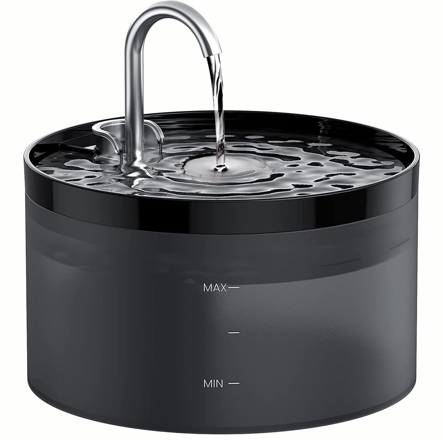 GIOTOHUN Fuente de Agua para Gato: Bebedero para Gato - 2L Fuente para Gato Súper Silenciosa Fuente para Gatos Bebedero -Negro Fuente para Gatos Bebedero para Múltiples Mascotas