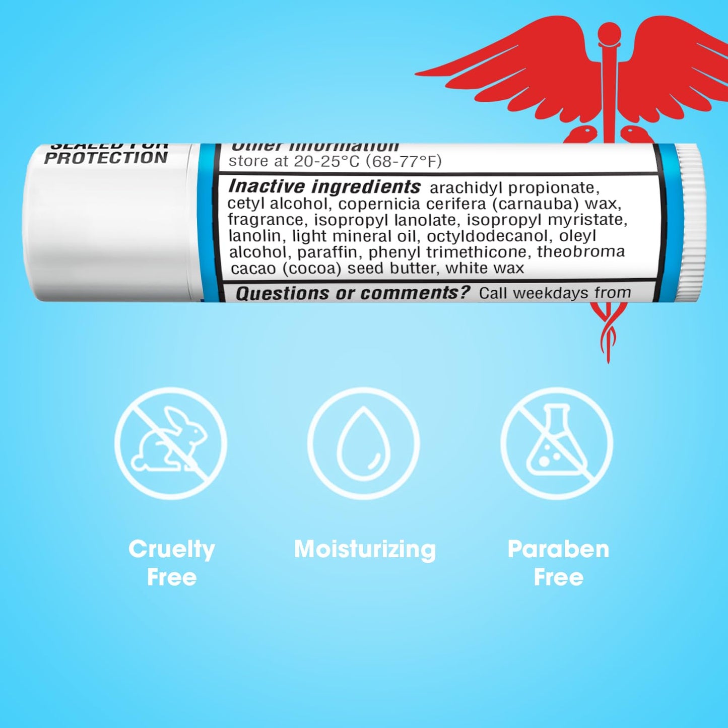 ChapStick Classic Medicated, 0.15 oz, 12-Stick Refill Pack