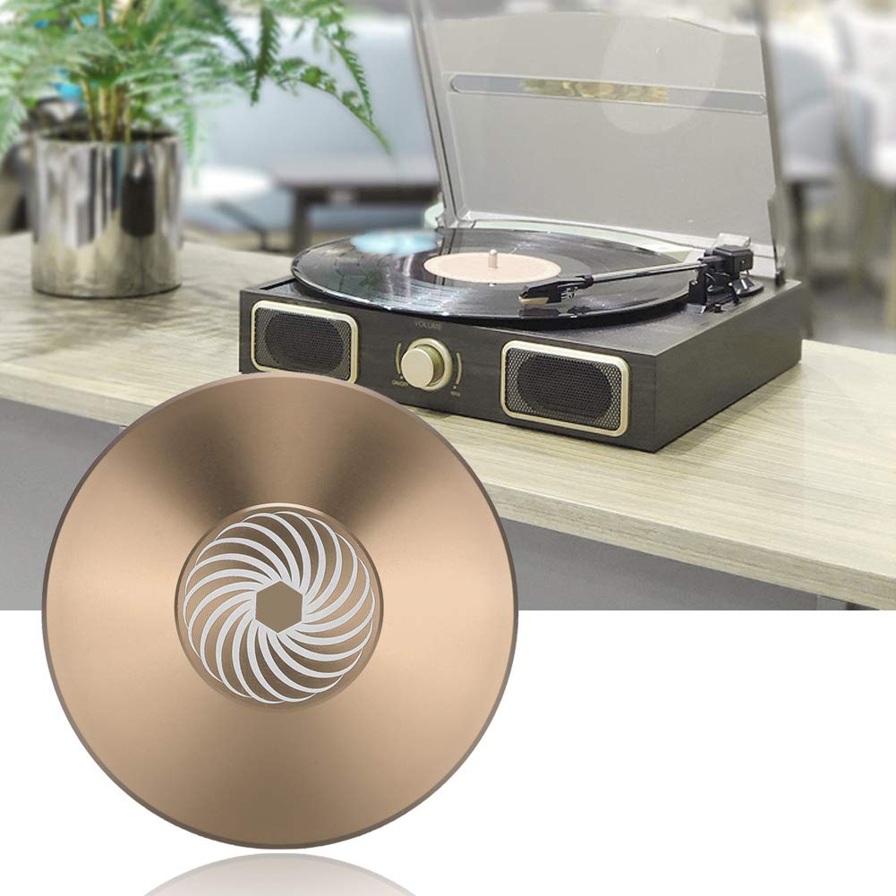 Estabilizador de Discos de Aluminio para LP Vinilo Metálico Rojo Negro Dorado Oro