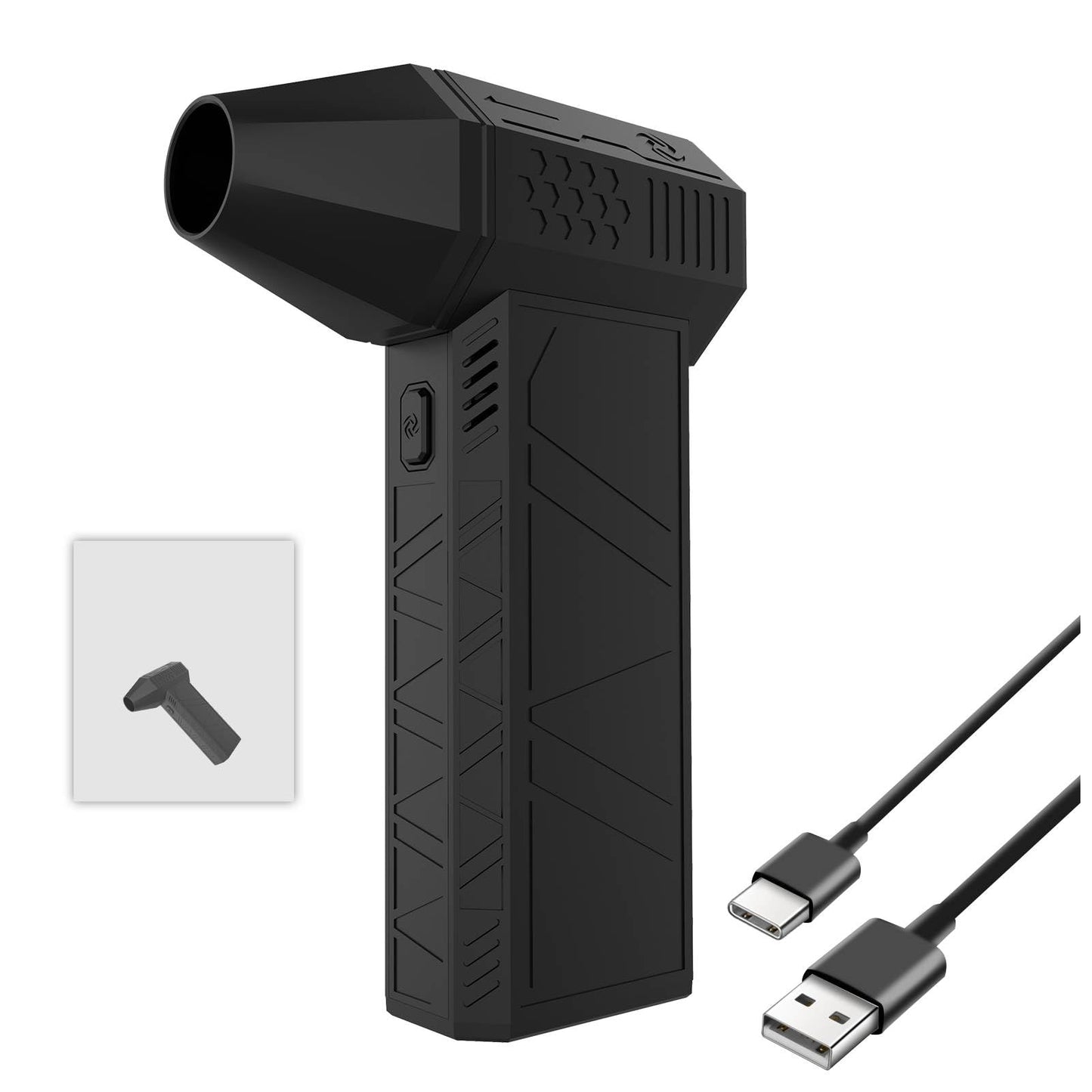 Jadeshay Mini Soplador Jet Dry, 130000 RPM de Potente Motor sin Escobillas, Soplador Turbo Jet Eléctrico Portátil Inalámbrico de Mano, Adecuado para la Limpieza de Automóviles, Teclados o Campamentos
